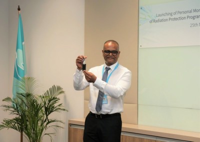ރޭޑިއޭޝަނުން ހަށިގަނޑަށް ނުރައްކާ މިންވަރު ދައްކުވައިދޭ ރޭޑިއޭޝަން ބެޖް ރާއްޖެއަށް ތައާރަފްކޮށްފި