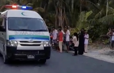 ބުޅަލެއްގައި ސައިކަލުންޖެހި އެކްސިޑެންޓްވި އަންހެނަކު އައިސީޔޫގައި