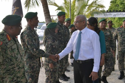ރައީސް ސޯލިހު ކެޑޭޓް ކޭމްޕަށް ޒިޔާރަތް ކުރައްވައިފި
