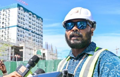 ފްލެޓް ޕްރޮޖެކްޓްގެ ނިމުނީ 33 ޕަސެންޓް، އަހަރުގެ ނިޔަލަށް ނިންމާލެވޭނީ 8 ޓަވަރު