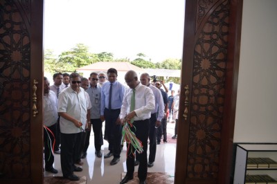 ކެނދިކުޅުދޫގައި އަމިއްލަ ފަރާތަކުން އެޅި މިސްކިތް ރައީސް ހުޅުވައިދެއްވައިފި