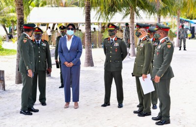 އަސްކަރިއްޔާގެ ހަގީގީ ބޭނުމަކީ ސުލްހަ އާއި އަމާންކަން ދެމެހެއްޓުން: ރައީސް