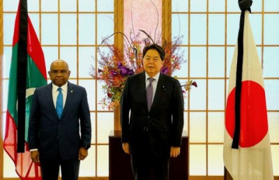 ޖަޕާންގެ ފޮރިން މިނިސްޓަރު ރާއްޖެ ވަޑައިގެންފި