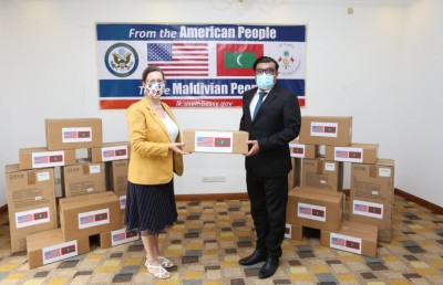 އައިސީޔޫގައި ބޭނުންކުރާ ސާމާނު އެމެރިކާއިން ރާއްޖެއަށް ހަދިޔާކޮށްފި