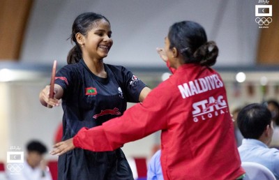 އައިއޯއައިޖީ 2023: ޗެމްޕިއަންކަން ދިފާއުކޮށް ރަން މެޑަލް ހޯދައިގެން ގައުމީ އަންހެން ޓީޓީ ޓީމަށް ތާރީހީ ކާމިޔާބެއް