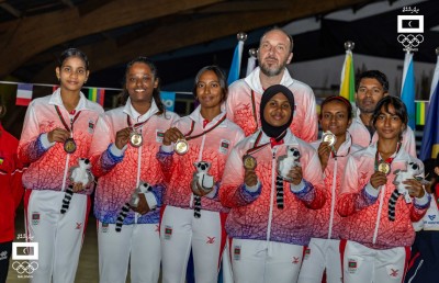 އައިއޯއައިޖީ 2023: ޗެމްޕިއަންކަން ދިފާއުކޮށް ރަން މެޑަލް ހޯދައިގެން ގައުމީ އަންހެން ޓީޓީ ޓީމަށް ތާރީހީ ކާމިޔާބެއް