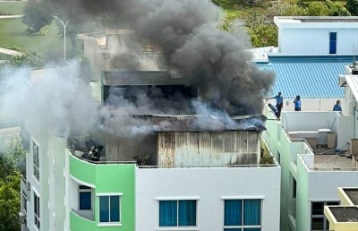 ހުޅުމާލެ ގެއެއްގެ ޓެރަހުގައި އަލިފާނުގެ ހާދިސާއެއް