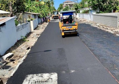 ހުޅުމީދޫ ބަހާއުއްދީން މަގުގައި ތާރުއަޅައި ނިންމައިފި