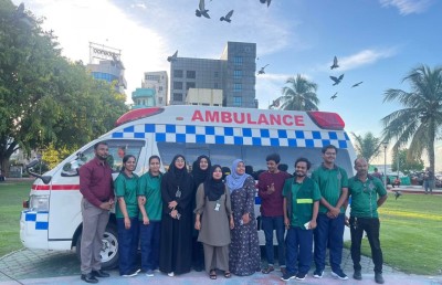 ގައުމީ އެމްބިއުލާންސްގެ ހިދުމަތް ފަށައިފި؛ ގުޅާނީ 100 އަށް