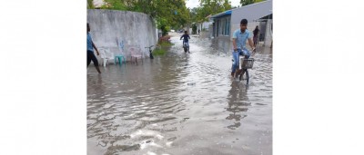 މާވަށަށް ބިންދާލީ ހަތަރު ފޫޓުގެ ރާޅު، ހީވީ ސުނާމީއެއް ހެން!