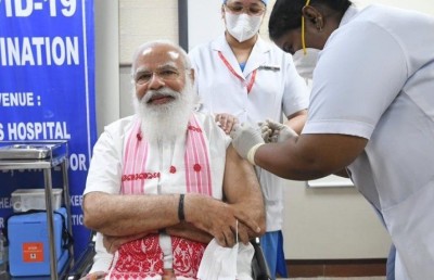 މޯދީ ވެކްސިން ޖައްސަވައިފި