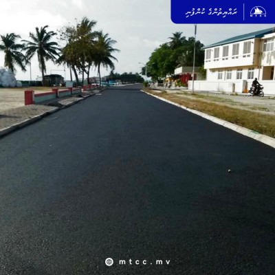 އޭދަފުށި މަގުތަކުގައި ތާރުއެޅުމުގެ 50 ޕަސެންޓް ނިމިއްޖެ
