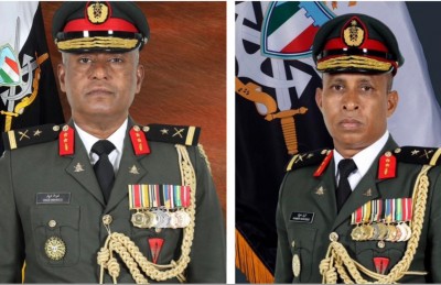 30 އަށް ވުރެ ގިނަ އަހަރު ހިދުމަތް ކުރެއްވި ދެ މޭޖާ ޖެނެރަލަކު ރިޓަޔާކުރައްވައިފި