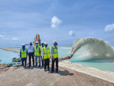 ގުރައިދޫ ބިން ހިއްކުމުގެ 20 ޕަސެންޓް ނިމިއްޖެ