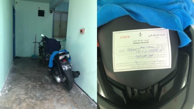 ސިޑި ގޮޅީގައި އިން ސައިކަލްގައި ސްޓިކާ ޖެހި ސަބަބު ފުލުހުން ސާފުކޮށްދީފި