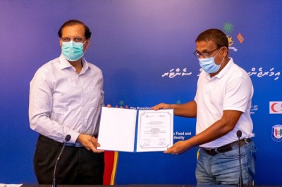 ޑަބްލިއުއެޗްއޯއިން ރާއްޖެއަށް އައިސީޔޫ ސާމާނާއި ލެބޯޓްރީ ތަކެތި ހަދިޔާކޮށްފި