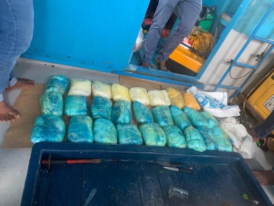 ހުޅުމާލޭ ފަޅުގައި އޮތް ކަންނެލި ދޯންޏަކުން 100 ކިލޯއަށް ވުރެ ގިނަ ޑުރަގް ފެނިއްޖެ