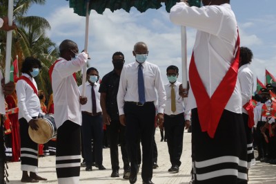ނުވަ މަހަށް ފަހު ރައީސް ރަށަކަށް ކުރެއްވި ފުރަތަމަ ދަތުރުފުޅު ހޯރަފުއްޓަށް
