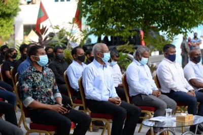 ނެޝަނަލް މާޝަލް އާޓްސް ސެންޓަރާއި ހުޅުމާލެ ޓީޓީ ހޯލް ރައީސް ސޯލިހު ހުޅުވައިދެއްވައިފި
