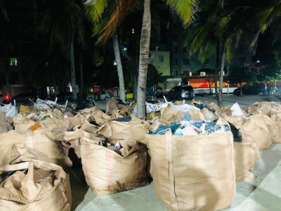 ހުޅުމާލެއިން 18 ޓަނުގެ ކުނި ނެގި