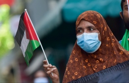 ރައީސްގެ އެދިވަޑައިގަތުމަށް ސިފައިންގެ ސްކްރީންގައި ފަލަސްތީންގެ ދިދަ