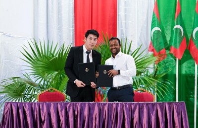 600 މިލިއަނެއްހާ ޑޮލަރުގެ އިންޓަނޭޝަނަލް އެއާޕޯޓެއް ތިނަދޫގައި ހަދަން ހަވާލުކޮށްފި