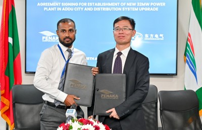 އައްޑޫގެ ކަރަންޓު މައްސަލަ ހައްލުކުރަން ޗައިނާ ކުންފުންޏަކާ ހަވާލުކޮށްފި