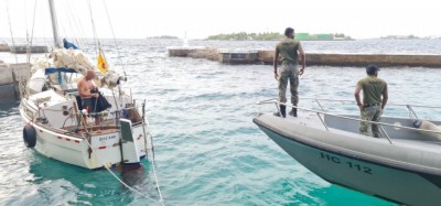 ހާލުގައި ޖެހުނު ބޭރުގެ ޔޮޓެއް މާލޭގައި ބަނދަރުކޮށްފި