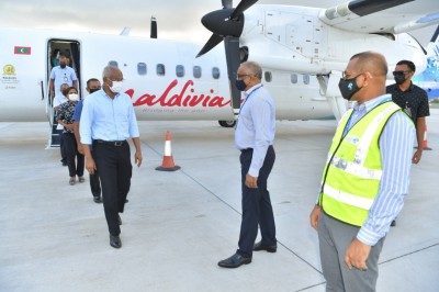 ރައީސްގެ ދެކަނބަލުން މާލެ ވަޑައިގެންފި