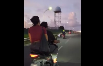 ހައިވޭގައި ހެލްމެޓް ނާޅާ ސައިކަލު ދުއްވި ދެ މީހުންނަށް ފިޔަވަޅު އަޅައިފި