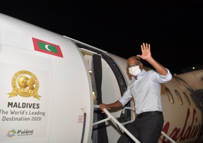 ރައީސް ތ. އަތޮޅަށް ކުރެއްވި ދަތުރުފުޅު ނިންމަވާލައްވައި މާލެ ވަޑައިގެންފި