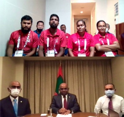 ދިވެހީން ތިބީ ރާއްޖޭގެ ޕެރަލިމްޕިކް އެތުލީޓުންނާއެކު: ޝާހިދު