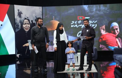 ދިވެހި އާއިލާއަކުން ފަލަސްތީނަށް އެހީވާން ބައި ލައްކަ ރުފިޔާ