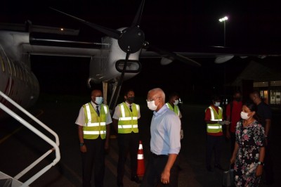 ނުވަ ރަށަކަށް ކުރެއްވި ދަތުރުފުޅަށްފަހު ރައީސްގެ ދެކަނބަލުން މާލެ ވަޑައިގެންފި