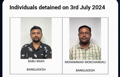 ކަޅު ބާޒާރުގައި ޑޮލަރު ވިއްކަން އުޅުނު ދެ ބިދޭސީއަކު އަތުލައިގެންފި