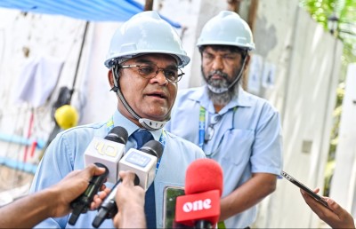 މާލޭ-ހުޅުމާލެ ފެނުގެ ނެޓްވޯކް ގުޅާލުމަށް ޕަމްޕް ސްޓޭޝަނުގެ މަސައްކަތް ފަށައިފި