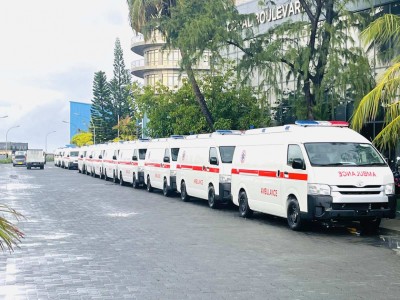 ދެވަނަ ޝިޕްމެންޓުގެ 20 އެމްބިއުލާންސް އަތޮޅު ތެރެއަށް ފޮނުވުމުގެ މަސައްކަތް ފަށައިފި