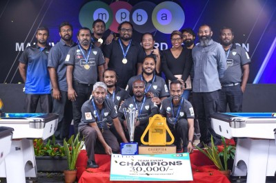 ގައުމީ ބިލިއާޑް މުބާރާތުގެ ޓީމު އިވެންޓުގެ ޗެމްޕިއަންކަން އީގަލްސްއިން ހޯދައިފި