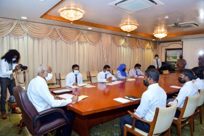 ގޮއިދޫ ކައިރިން ރިސޯޓެއް ތަރައްގީ ކުރުމަށް ބޭނުންވާ ކަމަށް ރައީސަށް ދަންނަވައިފި