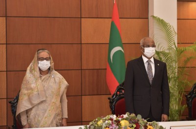 ބަންގްލަދޭޝާއި ރާއްޖެއާ ދެމެދު ވެފައިވާ ވައުދުތައް އިތުރަށް ވަރުގަދަވެއްޖެ: ރައީސް