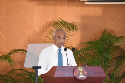 ތަރައްގީގެ ވާހަކަ ދައްކަން ފަށާ ހިސާބުގައި، ގައިން ތާހިރުވުމުގެ ފެން މުޅި ރާއްޖެއަށް ހިނގަން ފަށައިފި: ރައީސް