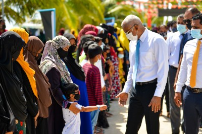 މިއަހަރު އަތޮޅުތަކަށް ކުރައްވާ ފުރަތަމަ ދަތުރުފުޅުގައި ރައީސް މާދަމާ ނ. އަތޮޅަށް