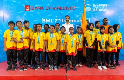 ކުޑަކުދިންނަށް ބީއެމްއެލްއިން ބޭއްވި ސްވިމިން ފެސްޓިވަލަށް ބޮޑު ތަރުހީބެއް
