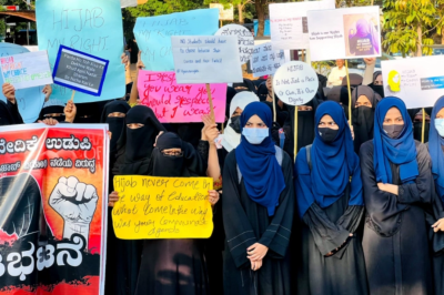 ކަރްނާޓަކާގައި މުސްލިމް އަންހެން ދަރިވަރުންގެ އިހުތިޖާޖެއް!