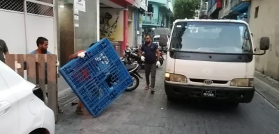 މާލޭ މަގުތަކުން 195 ޕެލެޓް ނަގައިފި