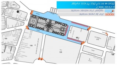 ފުލުހުންގެ އަހަރީ ދުވަހުގެ ދިދަ ނެގުމުގެ ރަސްމިއްޔާތަށް މާލޭގެ ބައެއް މަގުތައް ބަންދު ކުރަނީ