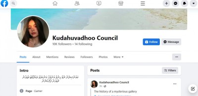 ކުޑަހުވަދޫ ކައުންސިލުގެ ފޭސްބުކް ޕޭޖް ހެކުކުރިތާ ހަފުތާއެއްވެއްޖެ