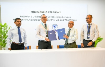 ދިރާސާތައް ހެދުމަށް ވިލާ ކޮލެޖާއި އެމްޑަބްލިއުއެސްސީއާ ދެމެދު އެއްބަސްވުމެއްގައި ސޮއިކޮށްފި