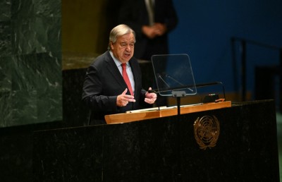 އިރާނުން ދިން ހަމަލާ ސީދާ ކުށްވެރިނުކުރުމުން އދ.ގެ ވެރިޔާ ގުޓެރޭސް އިޒްރޭލަށް އެތެރެވުން މަނާކޮށްފި