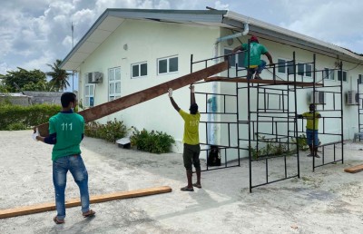 ސޮނެވާ ޖާނީން މާފަރު ހެލްތު ސެންޓަރު މަރާމާތުކުރަނީ